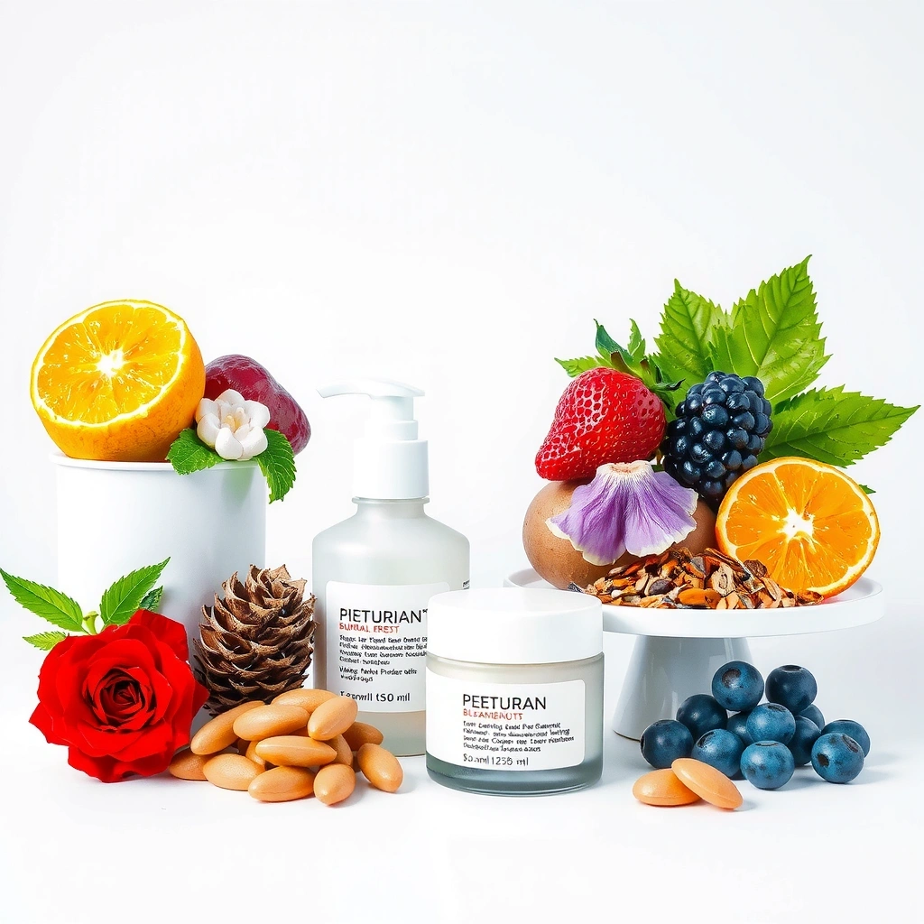 Natural botanical ingredients and skincare science